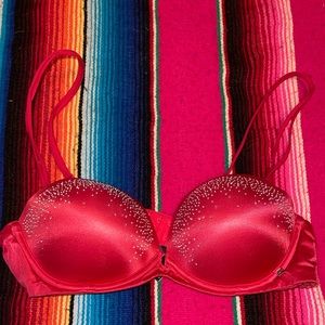 Victoria’s Secret Red Rhinestone Bra